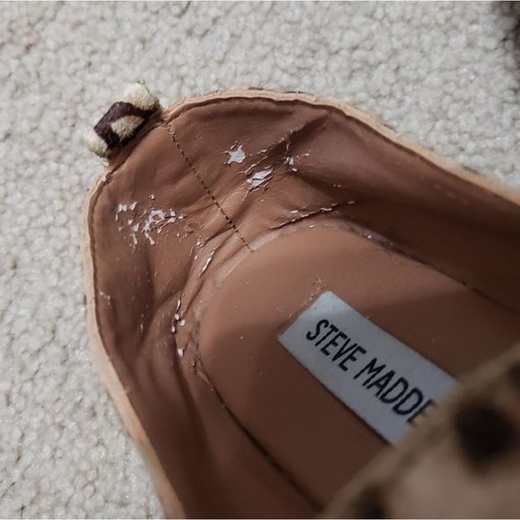 Steve Madden Leopard Print Espadrille Size 7 - Picture 7 of 7